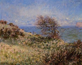 Claude Oscar Monet : On the Cliff at Fecamp